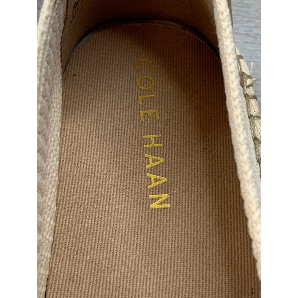 Cole Haan Women's Cloudfeel Stitchlite Espadrille Flats Beige 6 Comfort Shoes